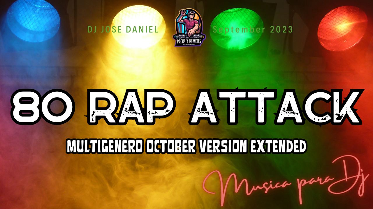 En este momento estás viendo 80’s RAP en Ingles ATTACK – Dj Pack  Octubre 2023